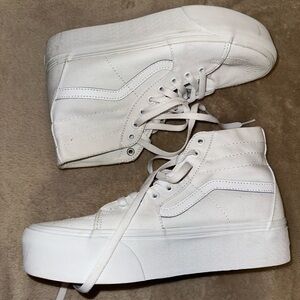 Vans high top White New Platforms